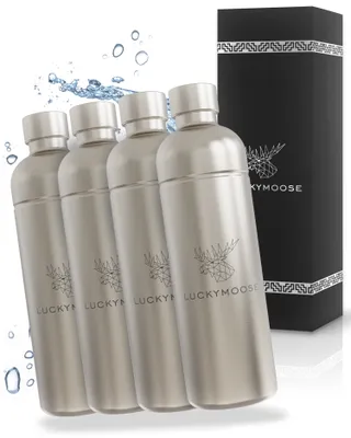Produktbild von Luckymoose® Infinity Flasche 1,25L für Aarke Carbonator 3, Philips GoZero & Brita SodaOne Wassersprudler - Spülmaschinenfeste Edelstahlflasche