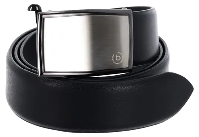 Productafbeelding van bugatti riem Domed Leatherbelt With Automatic Buckle W120 Black zwart