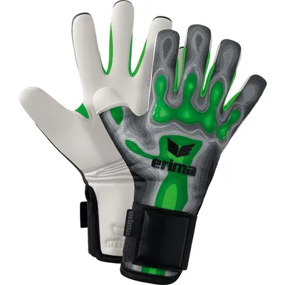 Produktbild von Erima Flex-Ray Match Eco Torwarthandschuhe - Grau / Grün  | Größe: 10