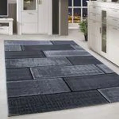Produktbild von Homebyhome Modern Designer Teppich Wohnzimmer Trendmuster, Kurzflor Teppich Rechteckig Weich und Pflegeleicht, Grösse: 120x170 cm