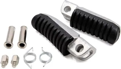 Produktbild von Aluminium Motorrad Fußstützen Paar schwarz 12,5mm