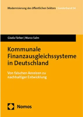 Obrázek produktu pro Kommunale Finanzausgleichssysteme in Deutschland