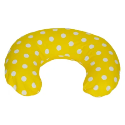 Image de Coussin d'appui-tête à pois jaunes