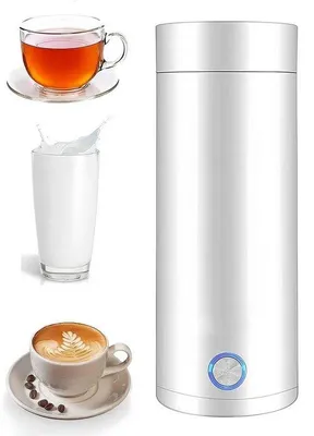 Produktbild von Elektrische Reise-Wasserkocher, 3-in-1 tragbar, 400 ml, Mini-Wasserkocher mit automatischer Abschaltung, für die Zubereitung von Milch, Kaffee und Tee.