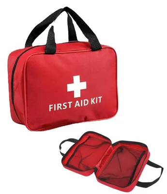 Image de Trousse de premiers secours vide, portable, sacoche pour médicaments, tissu Oxford, 25x8x18 cm, 1 pièce