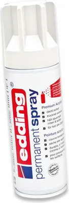 Produktbild von Edding 5200, 200 ml, Weiß, Matte, Sprühdose, Wasserfest