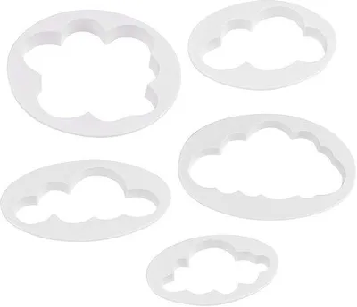 Produktbild von Wolkenfondant Ausstecher 5 Stück, Backzubehör