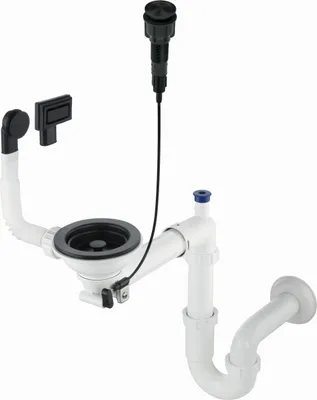 Obrázok produktu pre Siphon for 1-bowl granite sink - Space-Saver