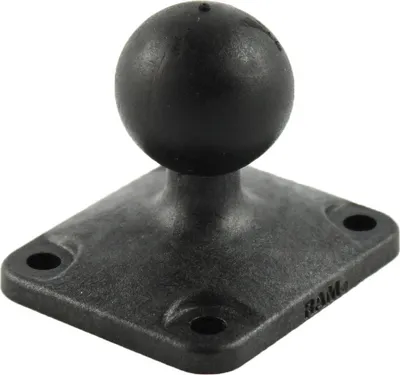 Produktbild von RAM Mounts Rechteckiger Adapter, gehärteter Kunststoff, AMPS" Lochbild, 1-Stift, RAP-B