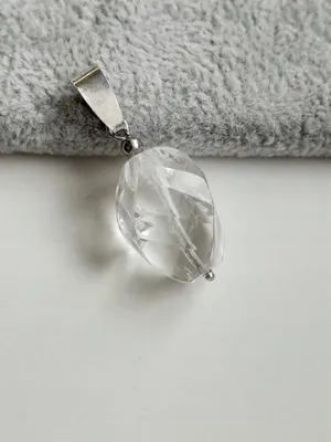 Produktbild von Anhänger Weisser Bergkristall Silber 925