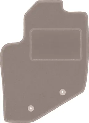 Produktbild von Fahrerfußmatte Velours beige passend für Volvo S60 I (2000-2009, Liftback) – mit Befestigungen – passgenau