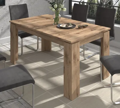 Produktbild von Esstisch "Selen" Eiche Küchentisch ausziehbar 160 - 200 cm, bis 8 Personen