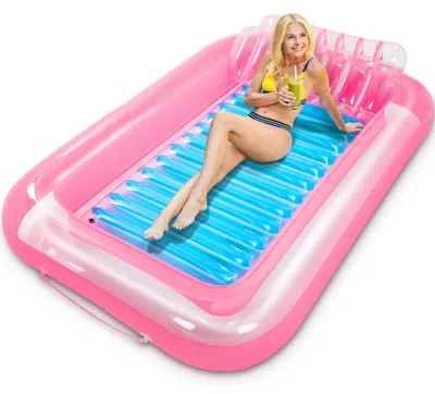 Immagine prodotto di Amaca galleggiante per l'acqua, con cuscino removibile, ideale per piscine, materassini gonfiabili, adatta sia per adulti che per bambini