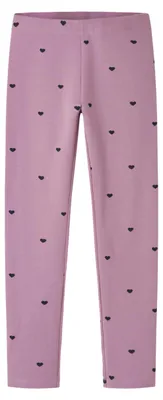 Productafbeelding van NAME IT meisjes legging, model Nkfdavina AOP SWE, kleur Mauve Orchid, maat 164 cm