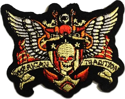 Obrázok produktu pre Ja x Ican Tradícia! Biker - Patch, nažehľovacia, nažehľovacia nášivka, nášivka, nažehľovacia, Veľkosť: 7,5 x 6,0 cm