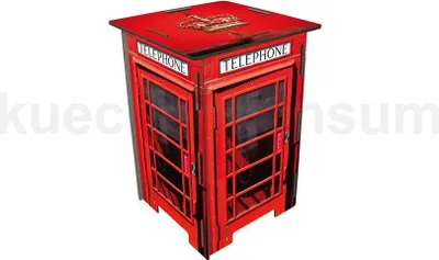 Image de Werkhaus Photohocker SH8221 Cabine téléphonique Londres 295 x 295 x 420 mm