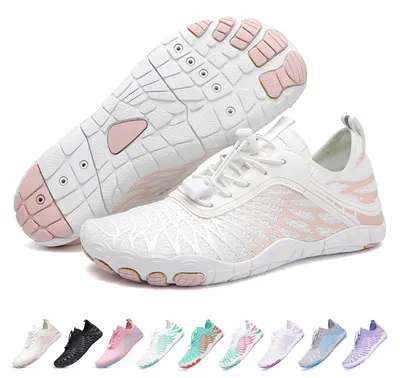 Immagine prodotto di Scarpe da ginnastica traspiranti e ad asciugatura rapida - Scarpe da acqua - Suola antiscivolo - Leggere - Ampia zona per le dita - Comode e flessibili