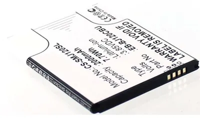 Produktbild von Akku für Samsung Galaxy J1 (2016) Li-Ion 3,85 Volt 1920 mAh schwarz.