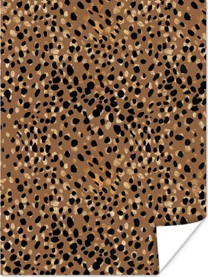 Produktbild von MuchoWow® Poster Tiere - Muster - Leopard 90x120 cm - Wohnzimmer