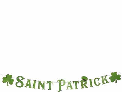 Produktbild von festliche St. Patrick's Day Girlande grün 2m - Einheitsgröße