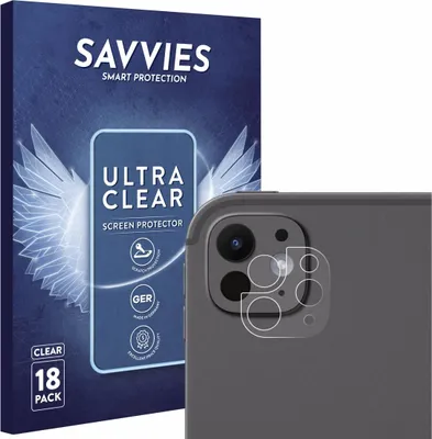 Produktbild von 18x Für Apple iPad Pro 11" 2025 (NUR Kameraschutz) Schutzfolie Savvies Displayschutz Display Schutz Folie Klar Transparent
