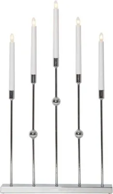 Produktbild von Star Trading 138-56-1 Fensterleuchter "Gustavo", 5-flammig, chrom