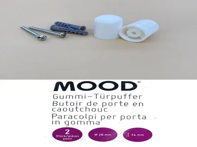 Produktbild von Türpuffer Kunststoff 34 × 28 × 28mm 2 Stück Türfeststeller Türhalter