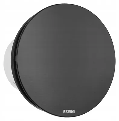 Produktbild von EBERG AXO 100 B Badlüfter 100 mm Rückstauklappe Schwarz
