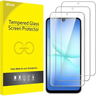 Image de Film de protection pour Samsung Galaxy A17 5G (écran de 6,7 pouces), en verre trempé 9H, anti-rayures, qualité HD, lot de 3