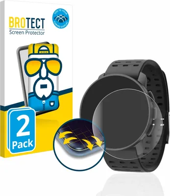 Produktbild von 2x BROTECT Fullscreen Schutzfolie für Suunto 9 Peak Pro Displayschutz Folie Fullcover Klar Transparent
