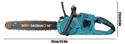 Produktbild von Akku-Kettensäge - Bürstenloser Motor - 40-cm-Schwert - Handgehalten - 2 Akkus inklusive - Zum Beschneiden - Makita-kompatibel