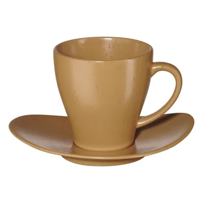 Produktbild von ASA Tasse mit Unterer, ocra d. 8,5 cm, h. 9 cm, 0,2 l.