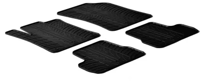 Image de Ensemble de tapis de sol en caoutchouc pour CITROËN C3 II (SC), avant et arrière