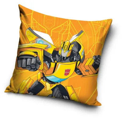 Produktbild von Transformers Bumblebee 40x40 cm Velourskissenbezug