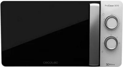 A front view of a Cecotec ProClean 3010 microwave.