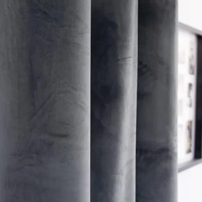 Immagine prodotto di 140x270 Tenda oscurante grigia con nastro adesivo
