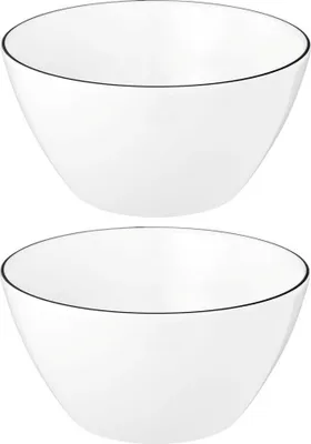 Produktbild von Seltmann Weiden Lido Black Line Müslischale 15 cm 2er Set
