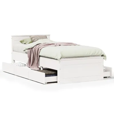 Zdjęcie produktu dla VidaXL 3308775, Biały, 94,5 cm, 2,06 m, 75 cm, 900 x 2000 mm, 620 x 370 x 185 mm