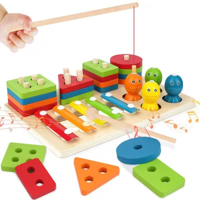 Produktbild von Holz Montessori Spielzeug für Kinder ab 3 Jahren
