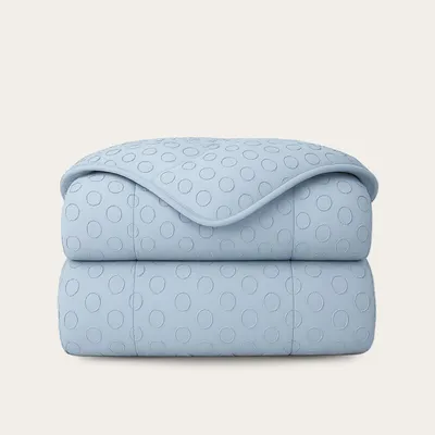 Produktbild von HappyBed Bettdecke | Gestepptes Eisblau | Für das ganze Jahr