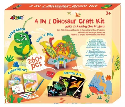 Produktbild von Avenir Bastelset Dinosaurier - Kreatives Spielzeugset für Kinder