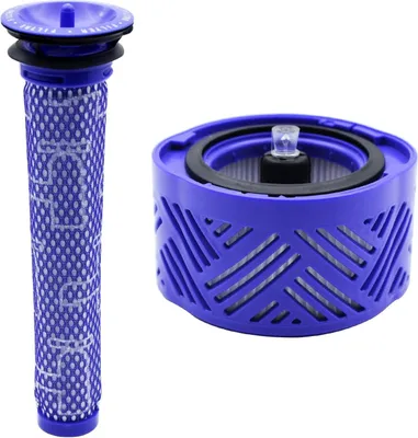 Produktbild von Staubsaugerfilter, 1 x V6-Nachfilter, 1 x V6-Vorfilter-Set, kompatibel mit Dyson V6-Nachfilter, Absolute Animal Motorhead-Teile, Ersatz Filter
