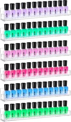 Produktbild von Famanu Acryl Nagellackregal Wandmontage - Hält 72 Flaschen