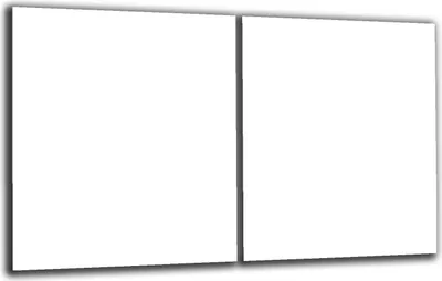 Produktbild von Herdabdeckplatte Abdeckung Glaskeramikkochfeld Abdeckplatte 2-Teilig 80x52 Weiss Schutz