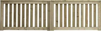 Produktbild von Doppeltor Konsta Girona ohne Schloßfräsung 300 x 90 cm kesseldruckimprägniert