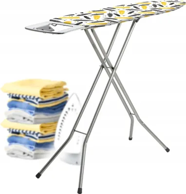 Obrázek produktu pro Žehlící prkno – žehlící stůl – 105 x 30 cm – skládací – lehké – s odkládací plochou na žehličku – standardní