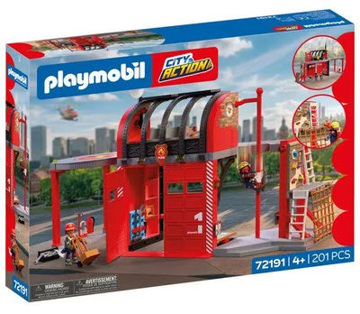 Immagine prodotto di PLAYMOBIL 72191, Grande caserma dei pompieri, linea City Action