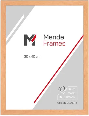 Produktbild von MendeFrames Holzrahmen H300 Klassisch apricot 50x75 cm Museumsglas