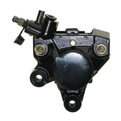 Image de Étrier de frein avant 1 piston noir - Grimeca, pour Gilera Runner, Yamaha Aerox, Piaggio TPH