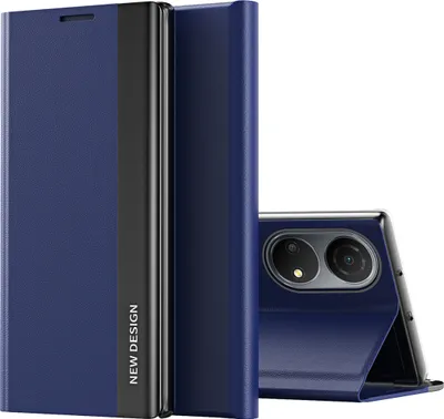 Obrázek produktu pro Honor X7 Pouzdro, MagnetickéPolyuretanKožené Pouzdro s Funkcí Stojánku pro Honor X7 Tmavě modrá